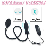 10 Speed Inflatable Anal Plug Prostate anal vagina Massager Use Lubricants