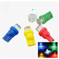 หลอดไฟ LED, T10, 1LED, 12V DC, W5W, หลอดไฟลิ่ม, ไฟ LED รถยนต์, 1X