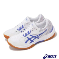 Asics 排球鞋 GEL-Task 3 女鞋 白 藍 皮革 亞瑟膠 緩衝 室內運動 羽排鞋 亞瑟士 1072A082104