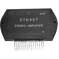 2Pcs STK457 Integrated Circuit Stereo Amplifier IC Module