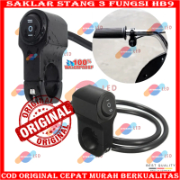 ORIGINAL SAKLAR STANG 3 KABEL HB9 WATERPROOF / SAKLAR STANG JEPIT UNIVERSAL SAKLAR LAMPU MOTOR