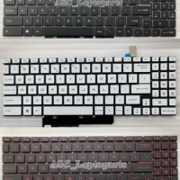 New US QWERTY Keyboard For MSI GF66 MS-1582 GF76 GL 76 66 MS-17L1 MS-17H3 BACKLIT, No Frame