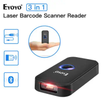 Eyoyo 1D Bluetooth Barcode Scanner BT 2.4G Wireless Bar Code Reader Portable Scanner Work with Windows