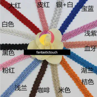 5 Meters DIY 12 Colors Lace Trim Braided for Costume High Quality Centipede Braid Sewing Lace Ribbon 12MM