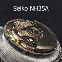 Genuine Japan Seiko Automatic Mechanism NH35A Standard Mechanical Watch Movement NH35A White Datewheel Watchmaker Replacements