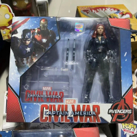 ZD Toy Marvel Avengers Captain America Civil War Black Widow Scarlet Witch PVC Figure