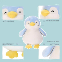 Miniso Official Boneka Small Penguin Plush Toy Boneka Lucu Mainan Anak Boneka Lucu Lembut Boneka Gem