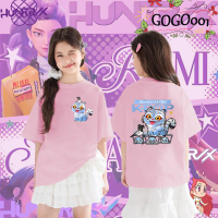 เสื้อยืด 2025 KPOP Demon Hunters Huntrix Children's T-Shirt ผ้าฝ้าย 100%เหมาะสำหรับทั้งชายและหญิง 10