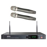 MIPRO ACT-2412A / ACT2412A 分離式天線1U雙頻道接收機 配2支充電式手握無線麥克風ACT-24HC