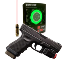 For Glock/CZ Shadow 2 Gun Loaded 9x19mm Dry Fire Laser Bullet, Laser Receiver Target, Lighting and Sound Feedback Target J10C