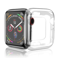 Watches Accessories For Apple Watch Series 4 Case iWatch 44mm 40mm TPU Clear Ultra-thin Silicone Watch Cover