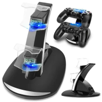 Controller Charger Dock LED Dual USB PS4 Charging Stand Station Cradle for Sony Playstation 4 PS4 / PS4 Pro /PS4 Slim Controller