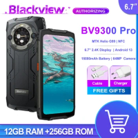 Blackview BV9300 PRO Rugged Phone 6.7'' Display 12GB+256GB Helio G99 Android 13 64MP Camera Mobile Phone
