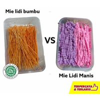 MIE LIDI BOX 500ML Wajib order DUS mielidi mi lidi lumer mie lidi pedas Mie Lidi Manis Coklat Strawb