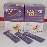 Combo 2 hộp Paster Kids Gold Sanofrance Siro hỗ trợ ăn ngon, tăng cường sức khỏe - Hộp 20 gói x 10ml