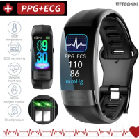EFFEOKKI Health Monitor EKG PPG Smart Bracelet Wristwatch Medical ECC Health for Men Women Calorie Blood Pressure Smartwatch