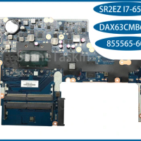 Best Value 855565-601 For HP Probook 450 G3 Laptop Motherboard DAX63CMB6C0 SR2EZ I7-6500U 100% Tested