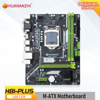 HUANANZHI H81 PLUS Motherboard LGA 1150 M.2 NVME Slot Support i3 i5 i7/Xeon E3 V3 Processor DDR3 RAM