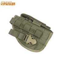 Tactical Molle Pistol Holster Right Hand Gun Holster Magzine Pouch Glock 17/1911 Airsoft Hunting Accessories