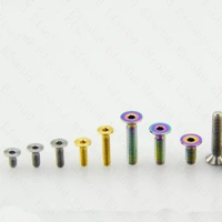 2pcs M8x20/25mm Allen screw Titanium alloy flat head bolt Countersunk heads bolts Hexagon socket screws