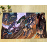 YuGiOh Playmat Elemental HERO Neos Avian & Stratos Mat Permainan Papan TCG CCG Trading Card Game Mat