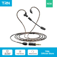 TRN RedChain Plus Gramr Gaming Earphone Upgrade Cable with Detachable Microphone 3.5mm 1.2M/2M Headphone TRN Official Store