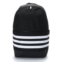 【adidas 愛迪達】CL 3S 背包 後背包 基本款 三線LOGO 黑白(EI6327)