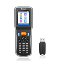 Eyoyo 1D Wireless Barcode Scanner, Handheld Data Collector Inventory Counter 2.2" TFT Color Screen Portable Bar Code Reader