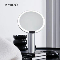 AMIRO 全新第三代Oath自動感光LED化妝鏡 國際精裝彩盒版 雲貝白(LED鏡美妝鏡)