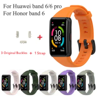 Strap For Huawei Band 6 Sport Silicone Replacement Straps Smart Watchband Bracelet for huawei band 6 pro honor band6 Watch Band
