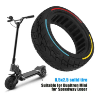 1pc Off-road Solid Tire Rubber Black 8.5Inch 8.5x2.5 Solid Tire For Dualtron Mini For Speedway Leger Electric Scooter 205x67mm