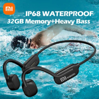 Original Bone Conduction Earphone IPX8 Wireless Open Headset Bluetooth 5.3 Swimming Bluetooth Headphones 32GB MP3 Sports Earbuds