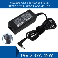 Laptop AC Adapter DC Charger Connector Port Cable For Acer MS2392 A13-045N2A SF113-31 N17P2 SF514-52T/51 ADP-45HE B