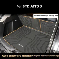 High Quality TPE Material Car Trunk Mat Waterproof And Wear-resistant Tail Seat Back Pad For BYD ATTO 3 YUAN Plus 2022 2023