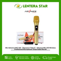 Mic Advance MIC 103 (Garansi 1 Tahun) Advance Mic-103 Wireless Profesional Mic Tanpa Kabel Murah