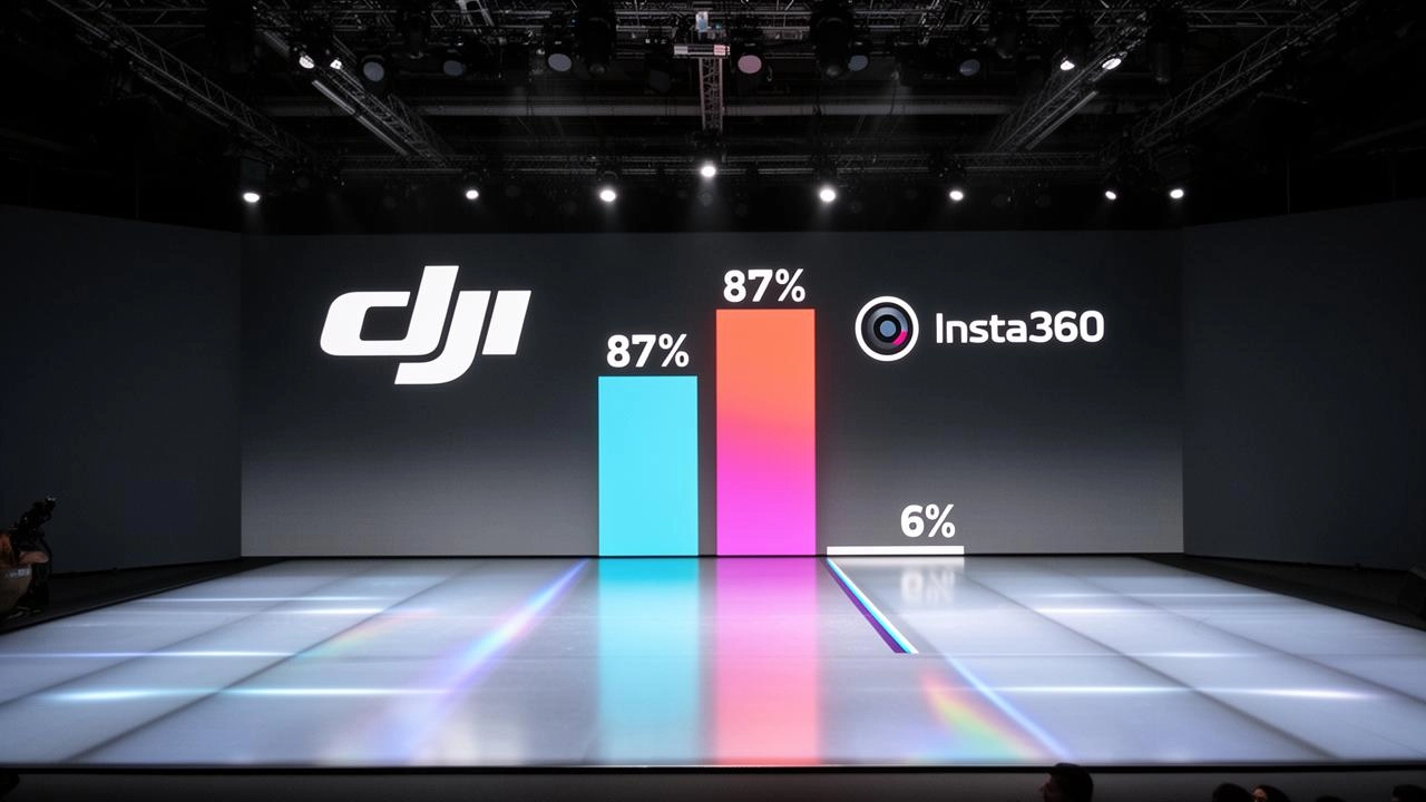 DJI and Insta360 Command 87% of Global Handheld Camera Shipments; GoPro's Share Drops Below 6%