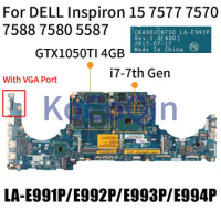 LA-E991P For DELL G5 5587 G7 7588 7580 Inspiron 7577 7570 Notebook Mainboard LA-E992P LA-E993P LA-E994P Laptop Motherboard VGA