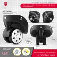 DiLong W253 Luggage compartment wheel mute wheel Trolley Case accessory wheel luggage compartment replacement brake wheel