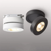 10PCS Surface Mounted Ultra-Thin LED Track Light Downlight 5W 7W 10W COB LED Spotlights Rail Lamp Dimmable Ceiling Lighting