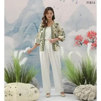 Evercloth Isabel Piria Outer Batik Wanita Luaran Batik Wanita Blazer Batik Atasan Batik PIRIA L-XL H
