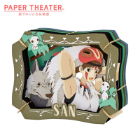 日本正版 紙劇場 魔法公主 紙雕模型 紙模型 立體模型 小桑 宮崎駿 PAPER THEATER - 518868