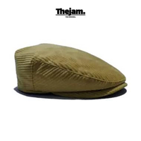 Thejam. Topi klasik Ivy cap corduroy | Topi seniman | Topi golf XL Gold
