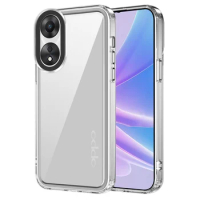 Luxury Acrylic Clear Case For Oppo A58 4G A78 5G A98 5G Oppo Reno 10 5G 10 Pro 5G 8T 4G Transparent Cover