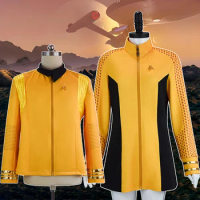 Movie Star Trek Cosplay Costumes The Badass Uniform Captain Pike Jacket And Una Dress Halloween Carnival Party Outfit
