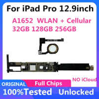 A1652 for IPad Pro 12.9 Logic Board Motherboard Unlocked Mainboard 32GB 128GB 256GB Full Chips with /No Touch ID A1652