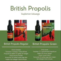 british propolis reguler (dewasa )dan british propolis green (anak) Ready stok 6282246834930
