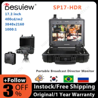 Desview SP17-HDR 17.3 Inch 400cd/m2 4K UHD Multi View Quad Split Portable Broadcast Director Monitor