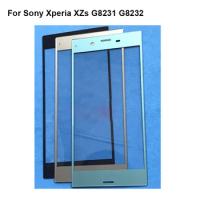 For Sony Xperia XZs G8231 G8232 Front Outer touch Screen Glass Lens without flex cable Cover Repair Parts G 8231 G 8232
