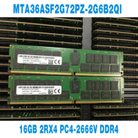 1PCS 1/PCS For MT RAM 16G 16GB 2RX4 PC4-2666V 2666 DDR4 Server Memory MTA36ASF2G72PZ-2G6B2QI