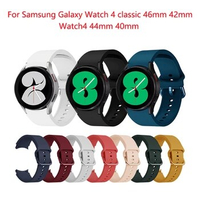20mm Band For Samsung Galaxy Watch 4 44mm 40mm Silicone Ridge Sport Bracelet For Samsung Galaxy Watch 4 classic 46mm 42mm Strap